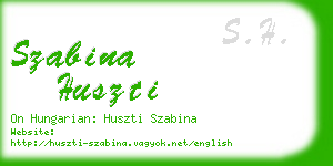 szabina huszti business card